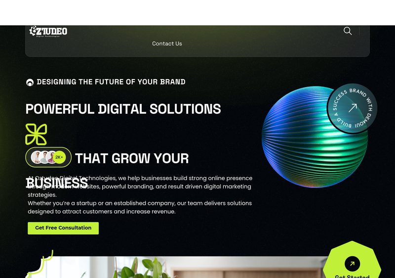 Oztudeo website built by plutopixels