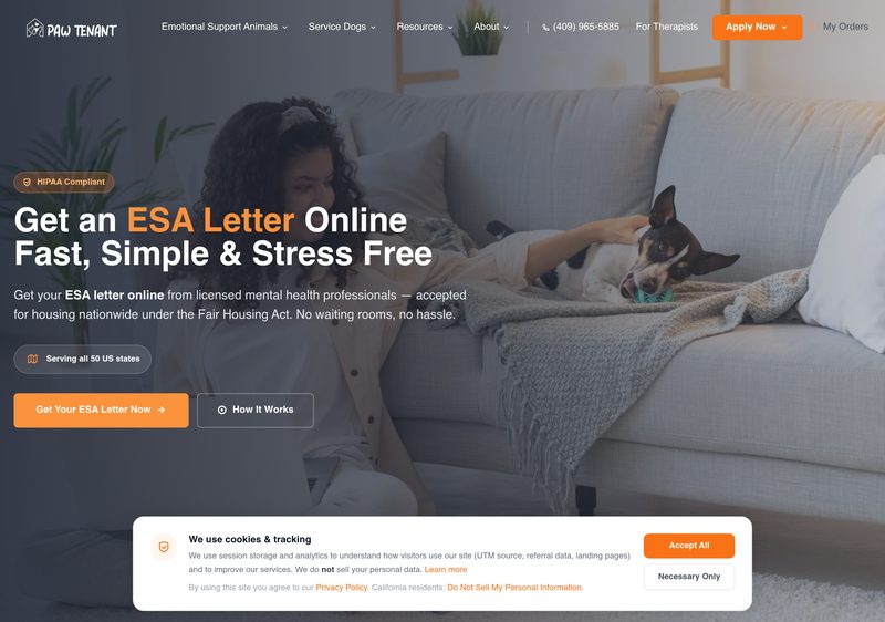 PawTenant website built by plutopixels